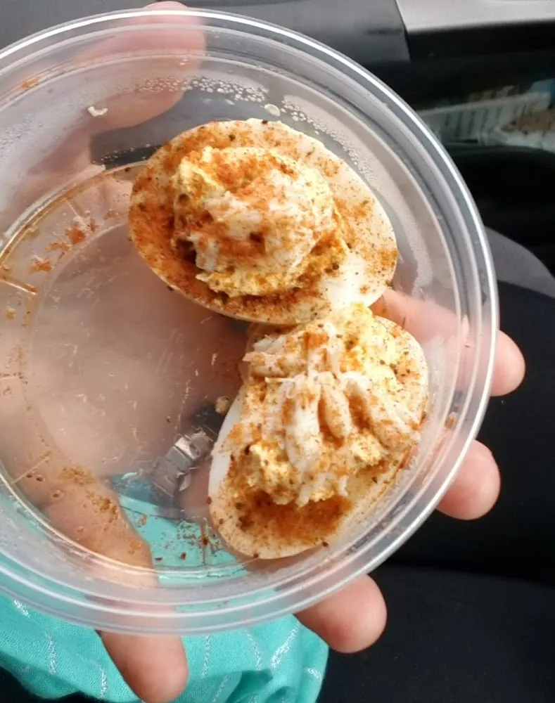 Crab Stuffed Deviled Eggs